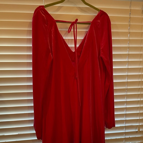 Free People Pink Velvet Dress - Picture 2 of 4